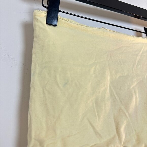 BP. Nordstrom Scallop Trim Tube Top in Pale Yellow Size Small - Picture 6 of 7